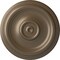 Ekena Millwork Traditional Ceiling Medallion (Fits Canopies up to 2 3/4"), Hand-Painted Warm Silver, 12"OD x 1"P CM12TRWSS - alternate 1